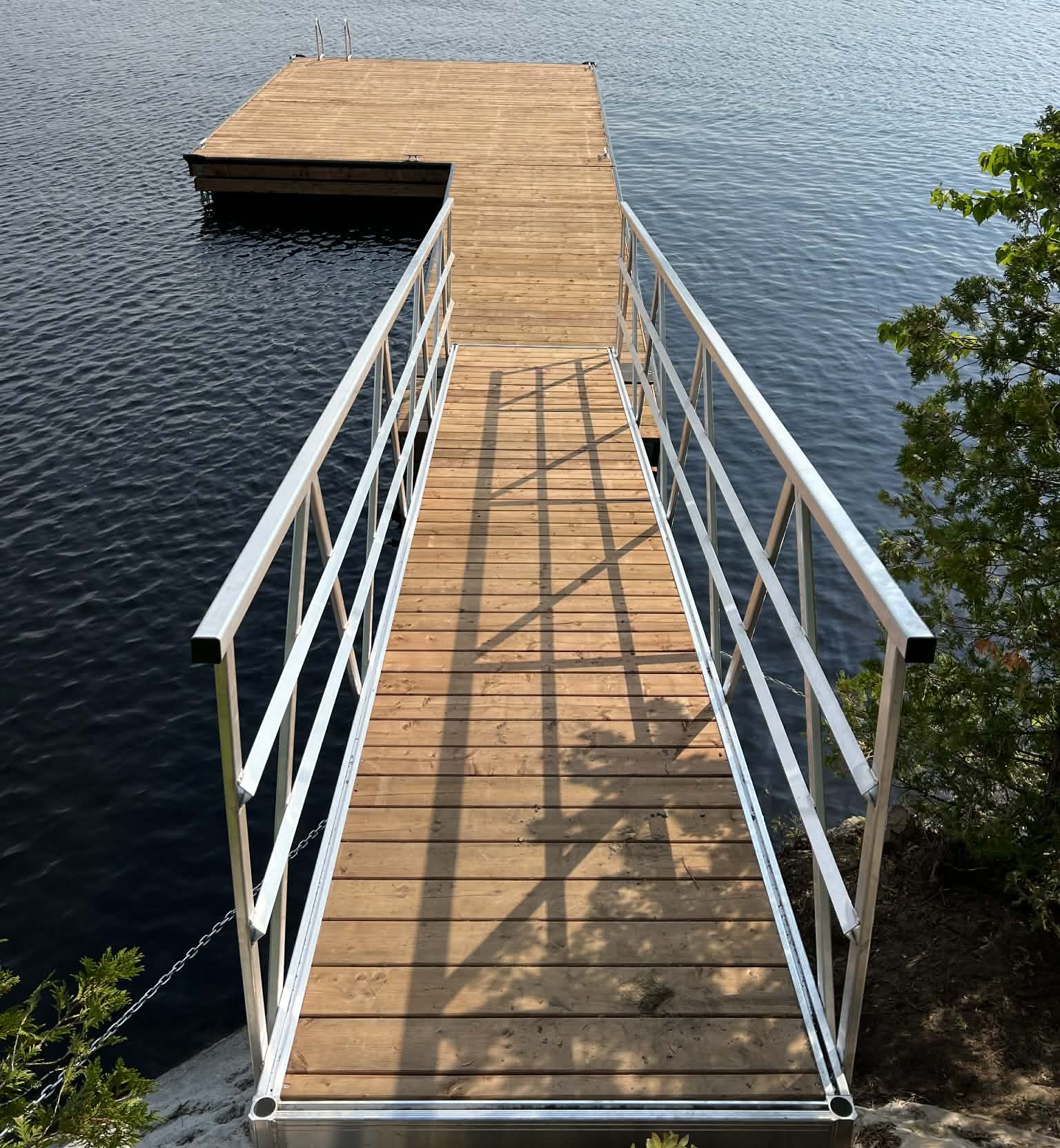 Passerelle de quai réalisée par Quais Laurentiens