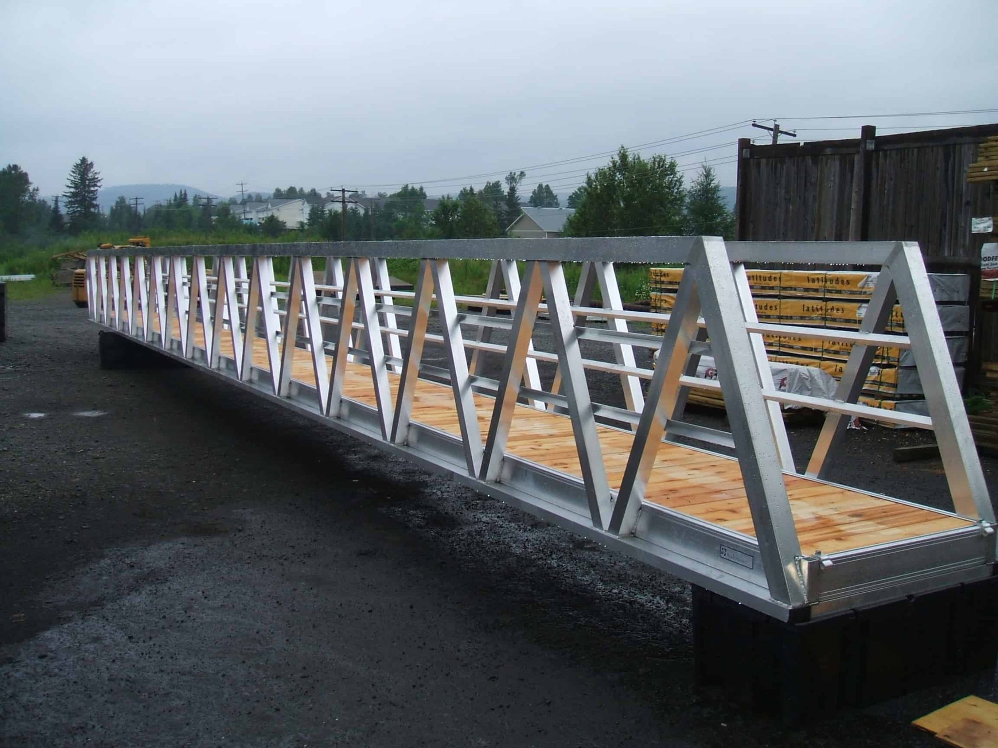 Passerelle de quai réalisée par Quais Laurentiens